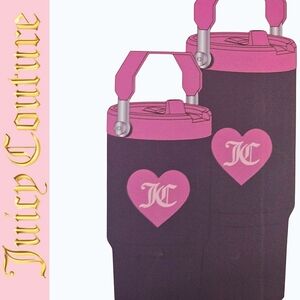 Juicy Couture Home 2-PK JC Logo Mommy & Me Insulated Mug Gift Set